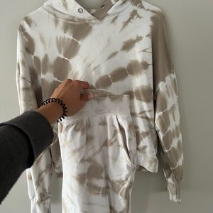 Z Supply Neutral Tie Dye Sweat Set SZ M